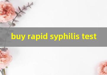 buy rapid syphilis test